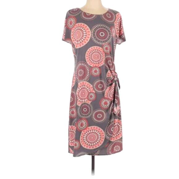 New Robbie Bee geometric faux wrap midi dress size 2X - Picture 6 of 12